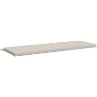 vidaXL Bankkussen SOEST 100% Polyester Wit 140 x 50 x 5 cm