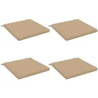 vidaXL Zitkussens SOEST 4 st 100% Polyester Zand 80 x 80 x 5 cm