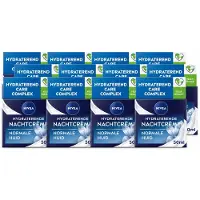 Nivea 12 x - Nachtcrème - Essentials Hydraterend - Voor normale tot gemengde huid - Met Lotusextract, Waterlelie-extract, Vitamine E & Provitamine B5 - 50 ml - Voordeelverpakking - 12 stuks