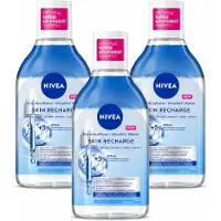 Nivea 3 x - Micellair Water - Serum Verrijkt Opladend - Verwijdert Waterbestendige Make-up - 400 ml - Voordeelverpakking - 3 stuks