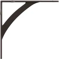 vidaXL Wandplankbeugels 12 st Antiek Bruin 21 x 21 x 3.5 cm Staal