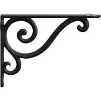 vidaXL Wandplankbeugels 12 st Zwart 23,5 x 28 x 3,5 cm Staal