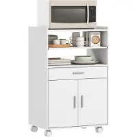 HOMCOM -Magnetronkast-MDF-59x40x92cm-Wit