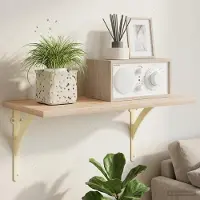 vidaXL Wandplankbeugels 2 st Antiek wit 21 x 21 x 3.5 cm Staal