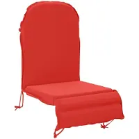 vidaXL Kussen voor Adirondack-stoel GEMERT 100% Polyester Rood