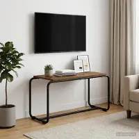vidaXL TV Stand 80 x 35.5 x 42 cm Oud hout Bewerkt hout