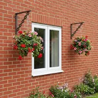 vidaXL Wandplankbeugels 12 st Antiek Bruin 21 x 21 x 3.5 cm Staal