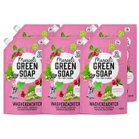 Marcel's Green Soap 6 x Marcel’s Green Soap – Wasverzachter – Patchouli & Cranberry - Navulling – 750 ml - Voordeelverpakking - 6 stuks