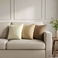 vidaXL Kussen met kussen HEERLEN 2 st Beige Polyester