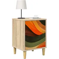 vidaXL Nachtkastje BONN 2 st Sonoma Eiken 36 x 33 x 50 cm Bewerkt hout