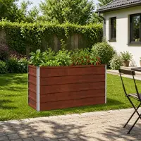 vidaXL Verhoogde Tuinbak Roestig 100 x 40 x 55 cm corton