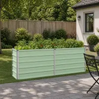vidaXL Verhoogde Tuinbak Pastelgroen 160 x 40 x 55 cm