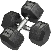 MODFU - Halters - Zeshoekig - Gietijzer - Zwart - 2 X 12,5 Kg