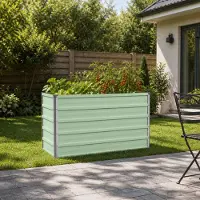 vidaXL Verhoogde Tuinbak Pastelgroen 100 x 40 x 55 cm