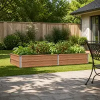 vidaXL Verhoogde Tuinbak Houten Bruin 160 x 80 x 24 cm