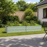 vidaXL Verhoogde Tuinbak Pastelgroen 160 x 40 x 24 cm