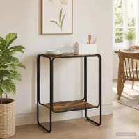 vidaXL Dressoir Gerookt eiken 60 x 38 x 75 cm Bewerkt hout