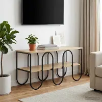 vidaXL TV-meubel 100 x 40 x 50 cm Sonoma Eiken Bewerkt hout