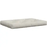 vidaXL Pallet Zitkussen VIANEN 100% Polyester Wit 120 x 80 x 12 cm