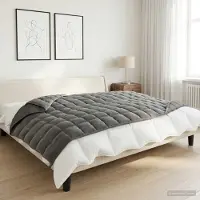 vidaXL Verzwaringsdeken Antraciet 150 x 200 cm 11 kg 100% Katoen 205T