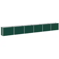 vidaXL Verhoogde Tuinbak Groen 480 x 40 x 55 cm koudgewalst staal