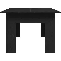 vidaXL Salontafel Zwart Eiken 100 x 60 x 42 cm Bewerkt hout