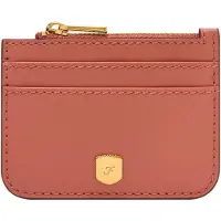Fossil Kaarthouder Sleutelgeval Lennox Zip Card Case Nebula Terracotta