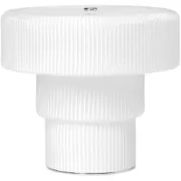 Ferm Living Ripple draagbare tafellamp White, 16,5 cm