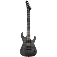Esp Ltd M-207B DX See Thru Black Satin 7-snarige elektrische gitaar