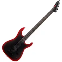 ESP Guitars M-6 Evertune Black Metal Black Red Burst Satin