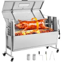 Vevor Lamsgrill 38 W 60 kg 1168,4 mm Draaispit Grill voor Speenvarkens