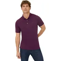 Brax poloshirt paars katoen normale fit korte mouw