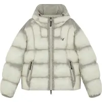 Lyle & Scott Winterjas ecru / grijs