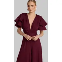 Madnezz House Jumpsuit wijnrood
