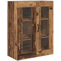 vidaXL Highboard Oud Hout 69,5 x 34 x 180 cm Bewerkt hout