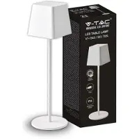 V-TAC 7563 Oplaadbare bureaulamp 'LED 2W', dimbaar met touchbediening, aluminium behuizing, IP54