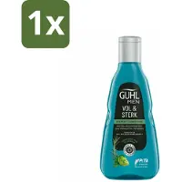 Guhl 1 x - Shampoo - Men Vol & Sterk - 250 ml - Mannenhaar - Volume - Kracht - Vitaliteit - Cafeïne