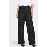 JDY Broek 'DORIT ' grijs gemêleerd / zwart