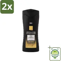 Axe XL - Douchegel - Gold - Oud Wood & Fresh Vanilla - Swag Fresh - 400 ml - Voordeelverpakking - 2 stuks - Douchegel - Gold