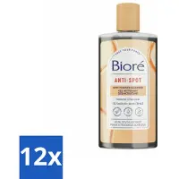 Bioré 12 x – Houtskool Anti-Puistjes Reinigingsgel – Gezichtsreiniger – 200 ml - Houtskool Reinigingsgel - Puistjes Voorkomen - Gezicht Reinigen - Salicylzuur - Vet Huid Reinigen