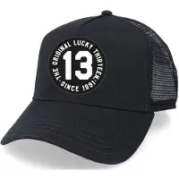 Lucky 13 Cap - The Original - Trucker Hat Black - zwart | Maat Standard