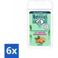 Le Petit Marseillais 6 x – Douchecrème – Zoete Amandel – Hydraterend – 250 ml - Douchecrème - Amandel - Hydraterend - Voedend - Zachte Reiniging