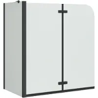 vidaXL Douchecabine, zwart, 120 x 68 x 130 cm