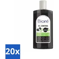 Bioré 20 x – Houtskool Reinigingsgel – Gezichtsreiniger – 200 ml - Voordeelverpakking - 20 stuks