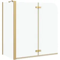 vidaXL Douchecabine, goud, 120 x 68 x 130 cm