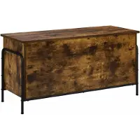 vidaXL Opbergbox Gerookt eiken 80 x 40 x 49,5 cm Bewerkt hout