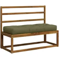 vidaXL Pallet Zitkussen VIANEN 100% Polyester Olijfgroen