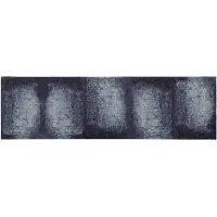 vidaXL Keuken Tapijt Blauwe Schaduw 300 x 60 cm 100% Polyamide Wasbaar