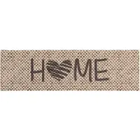 vidaXL Keuken Tapijt Beige home 150 x 45 cm 100% Polyamide Wasbaar