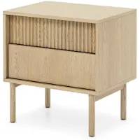 Selsey Tavo – Nachtkastje met 2 laden, Cremona eiken, 53 cm